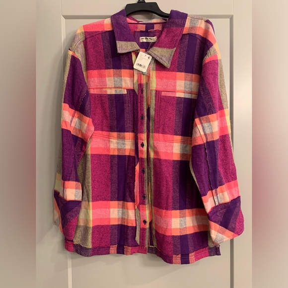 Free People We The Free So Long Summer Plaid Top Size Small 100% Cotton - Picture 4 of 16